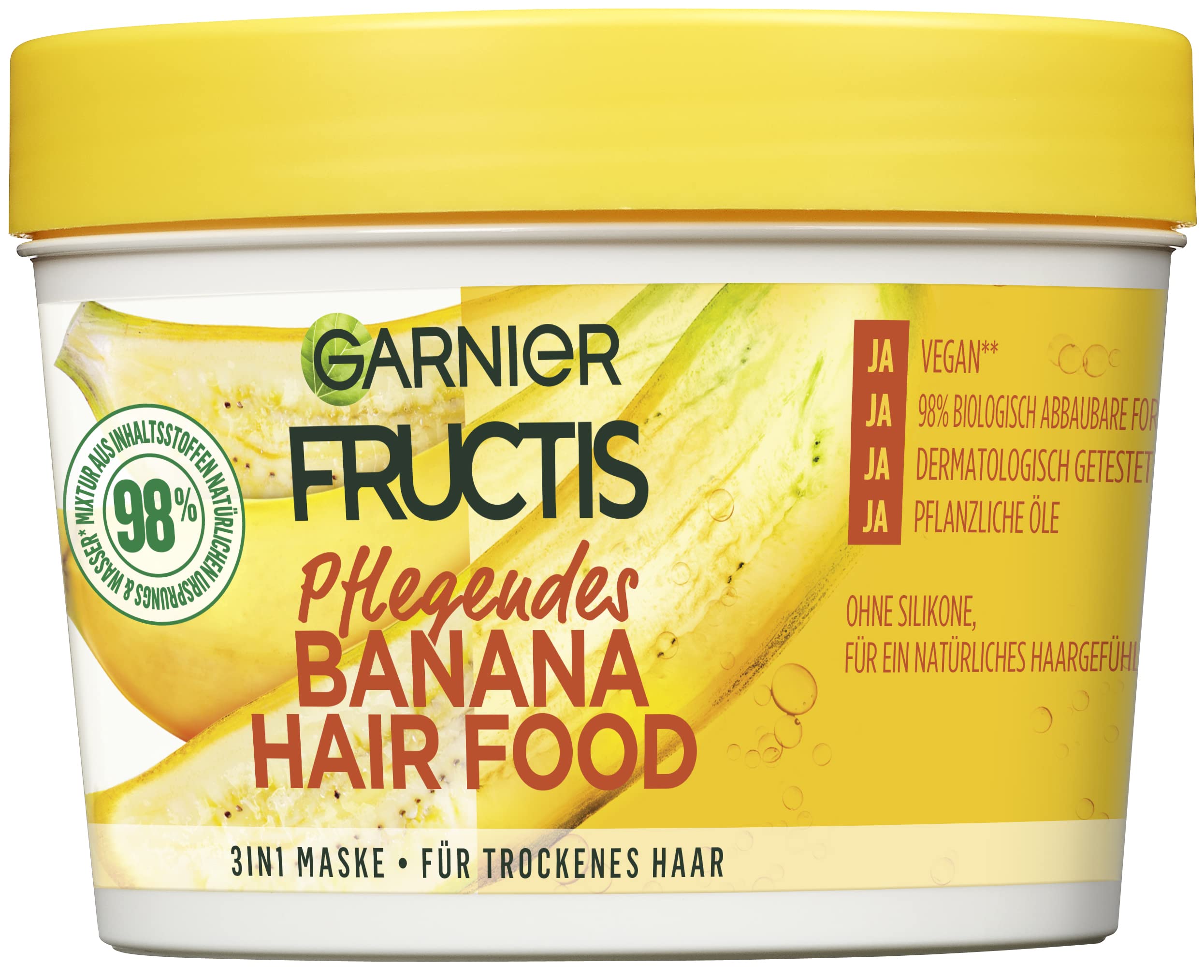 Garnier Fructis Nutritivo Banana, crema para cabello: nutre y suaviza cabellos secos.