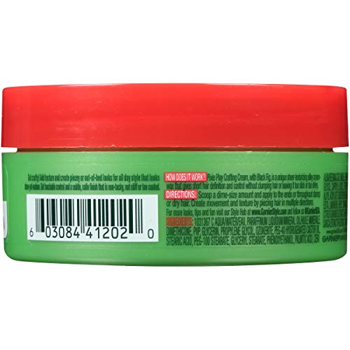 Garnier Fructis Pixie Play Crafting Cream texture demonstration for defined piecey styles.
