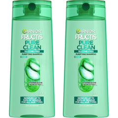 Garnier Fructis Pure Clean, botella purificante sin silicona para cabello limpio