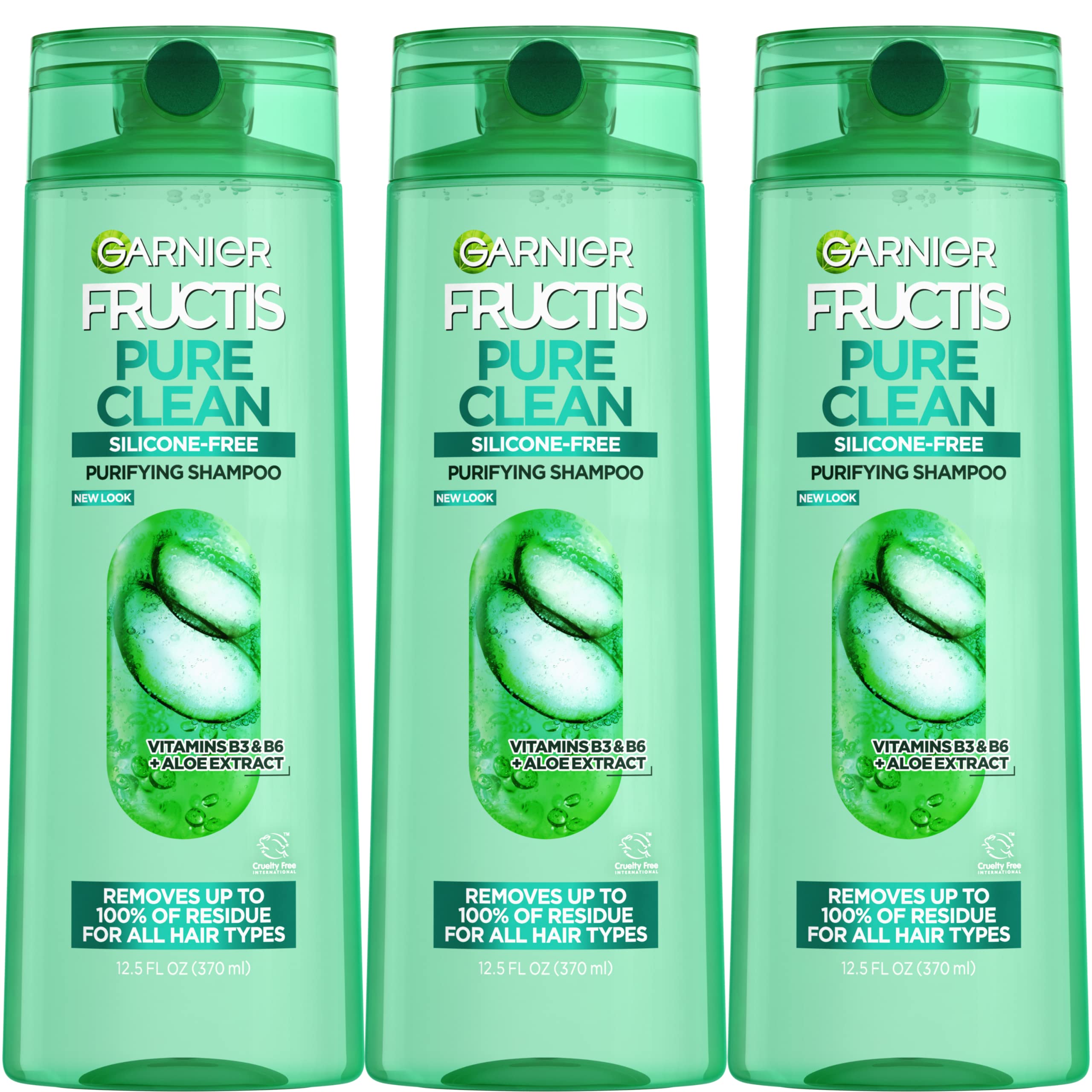 Garnier Fructis Pure Clean champú sin siliconas en envase variado