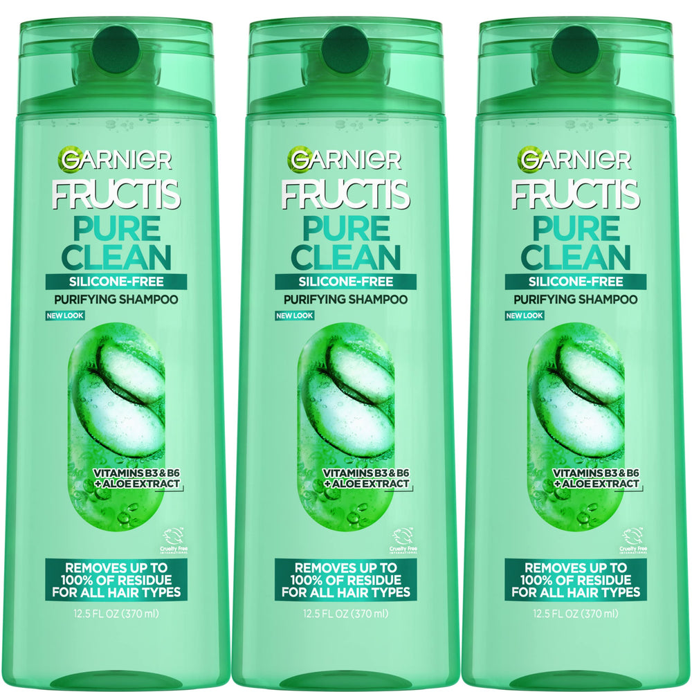 Garnier Fructis Pure Clean champú sin siliconas en envase variado