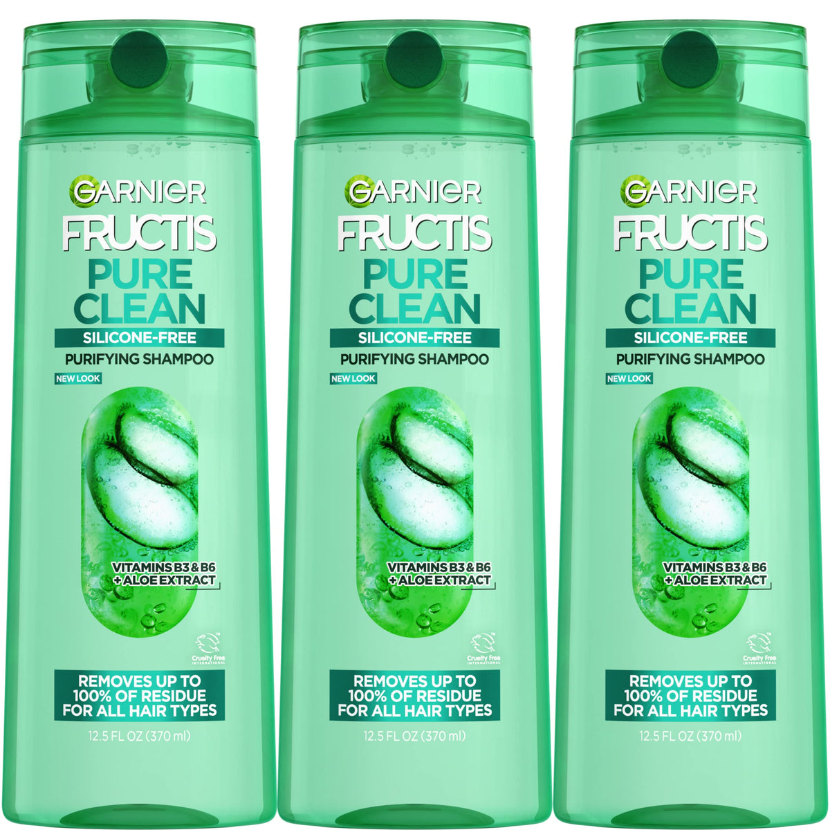 Garnier Fructis Pure Clean champú sin siliconas en envase variado