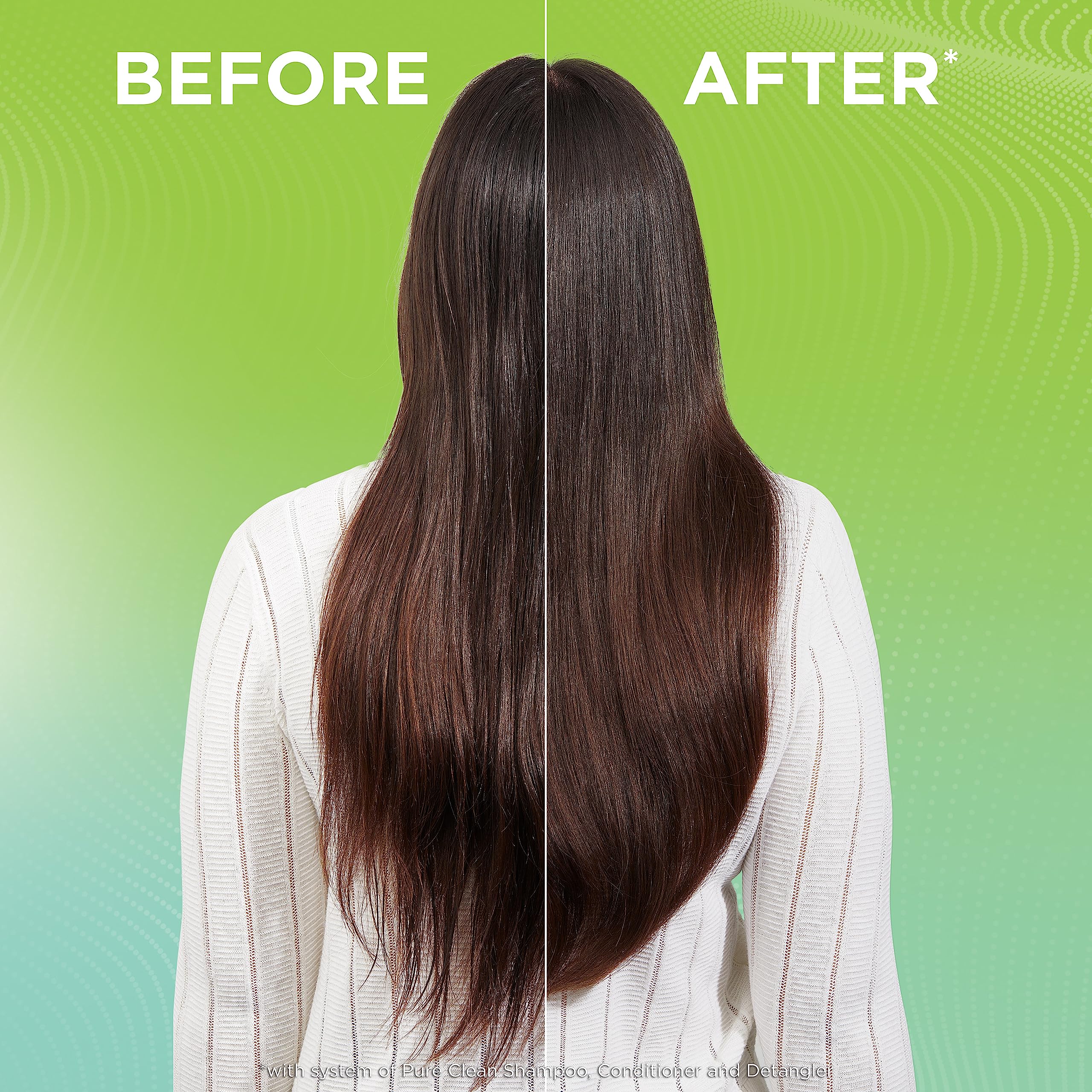 Garnier Fructis Pure Clean Detangler, cabello suave y brillante tras usar, sin residuos pesados