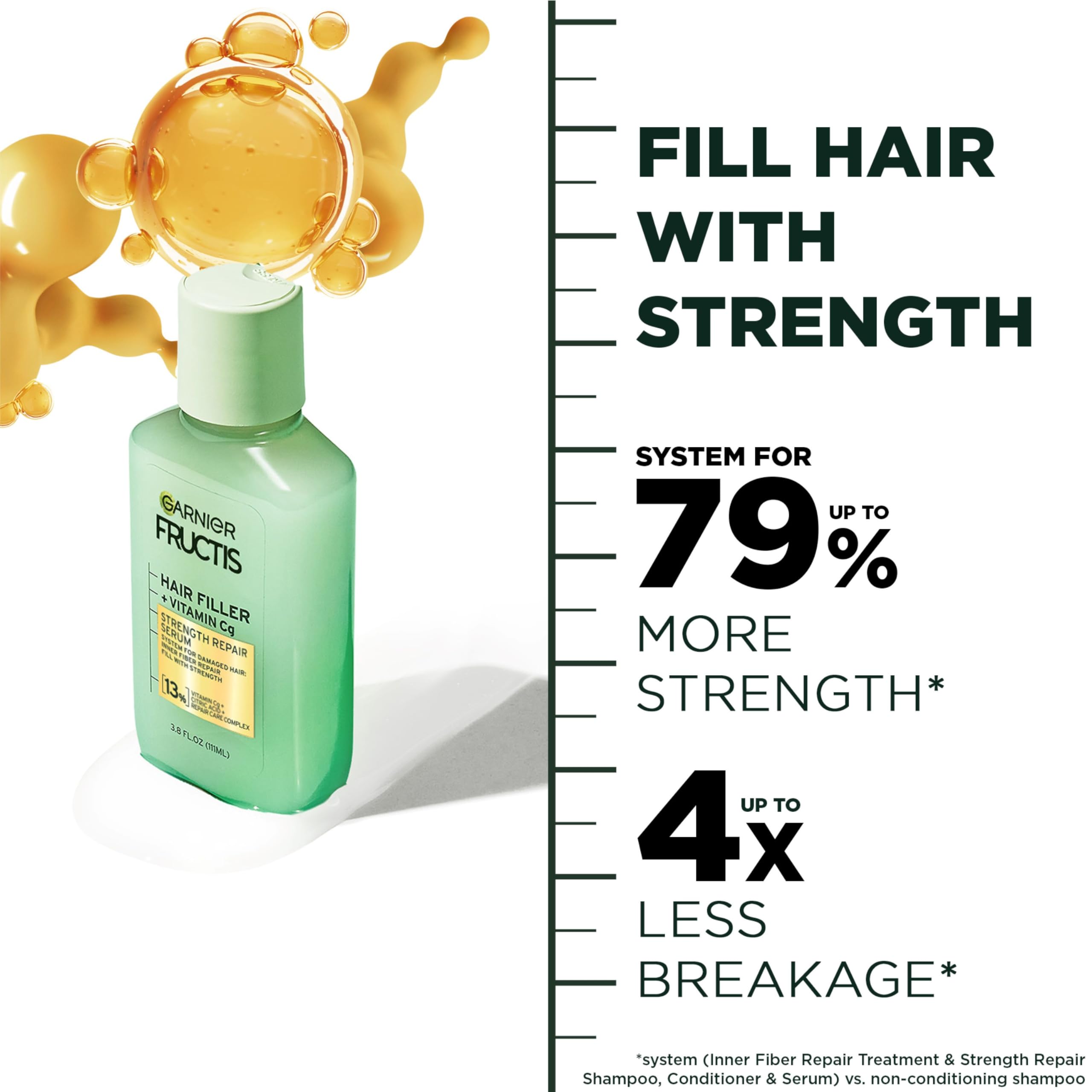 Garnier Fructis Fortalecimiento: aplicación manual durante cinco minutos.