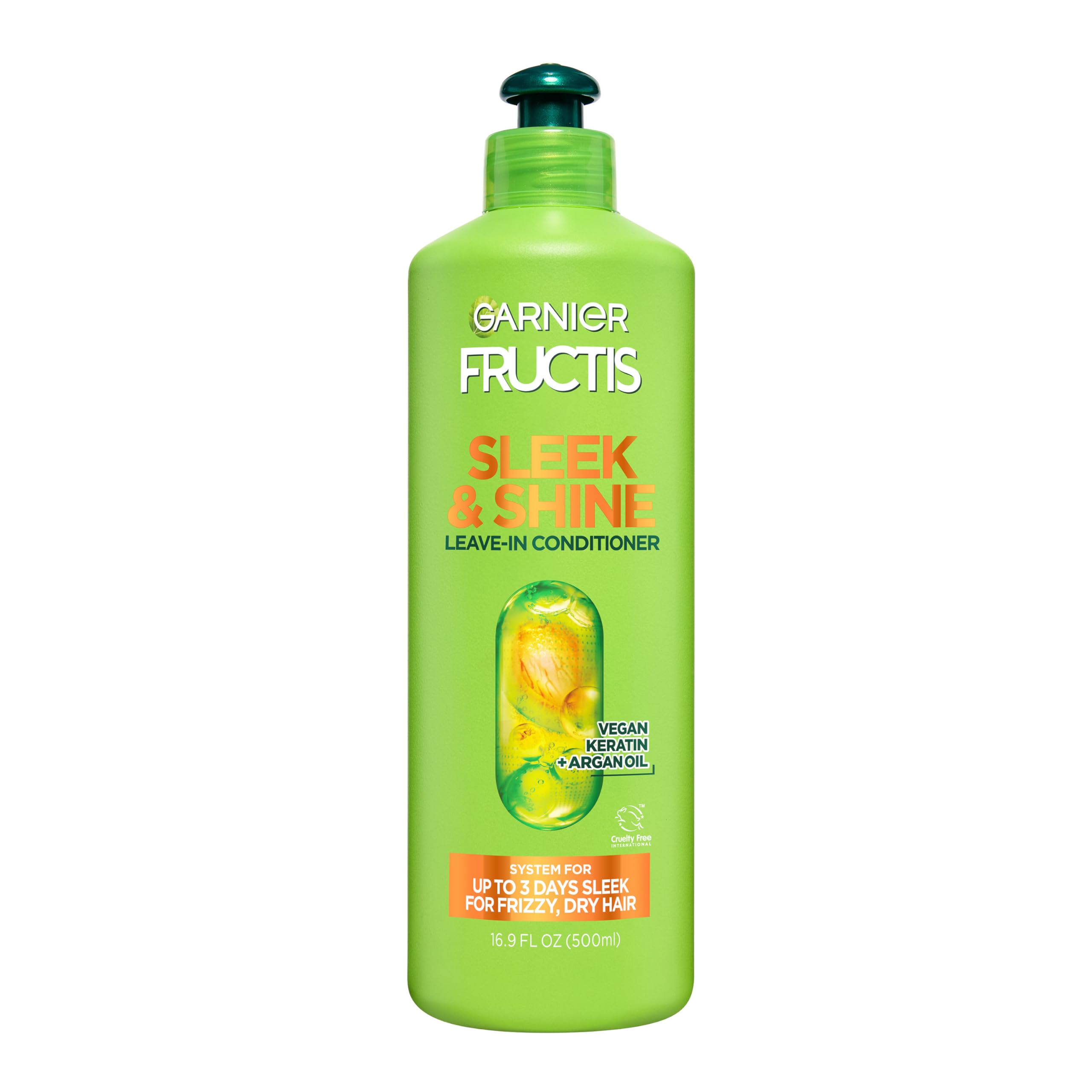 Garnier Fructis Sleek and Shine en envase valor, mayor fórmula para cabello liso.