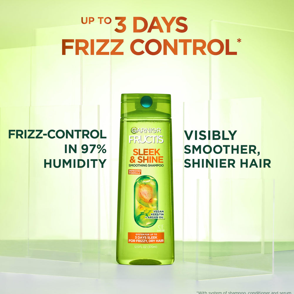 Crema peinado sin enjuague Garnier Fructis Sleek & Shine para control del frizz