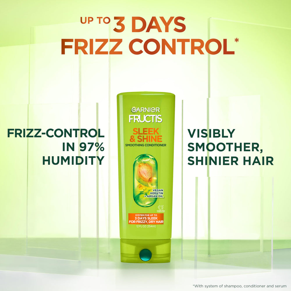 Garnier Fructis Sleek & Shine: keratina vegana con aminoácidos compatibles con el cabello.