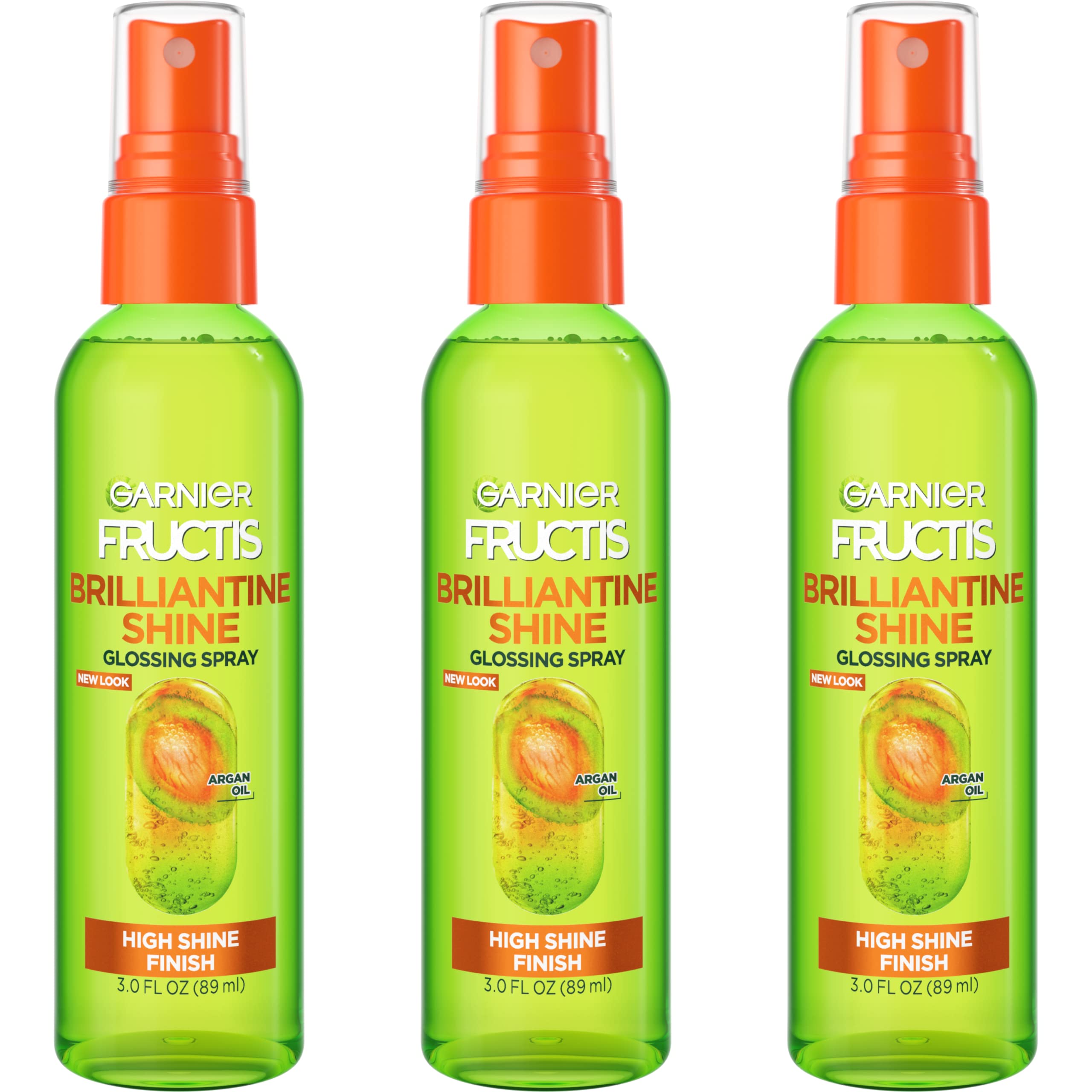 Garnier Fructis Style Brilliantine, brillo sutil en botella para uso diario.