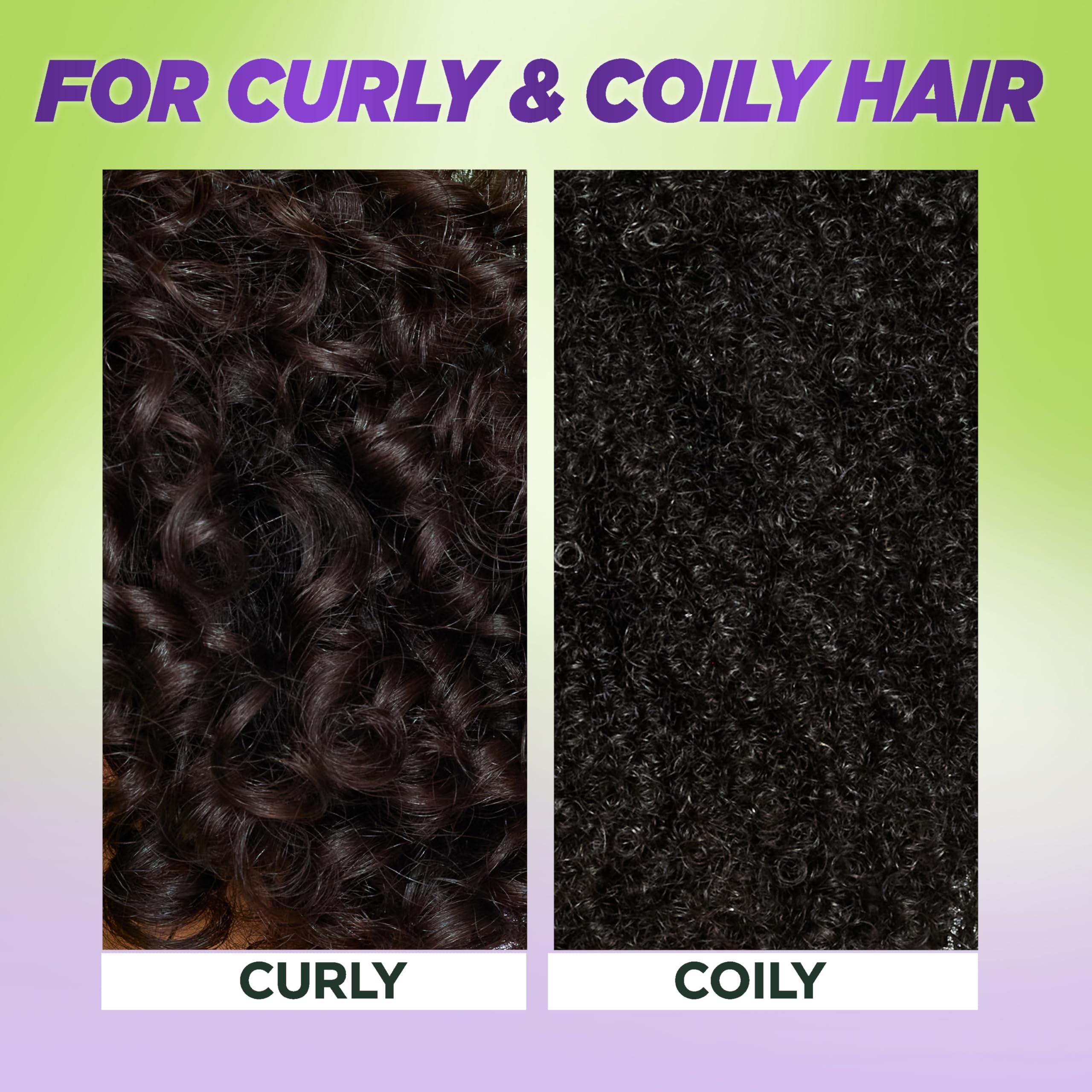 Curls air-drying after applying Curl Sculpt for sculpted shape