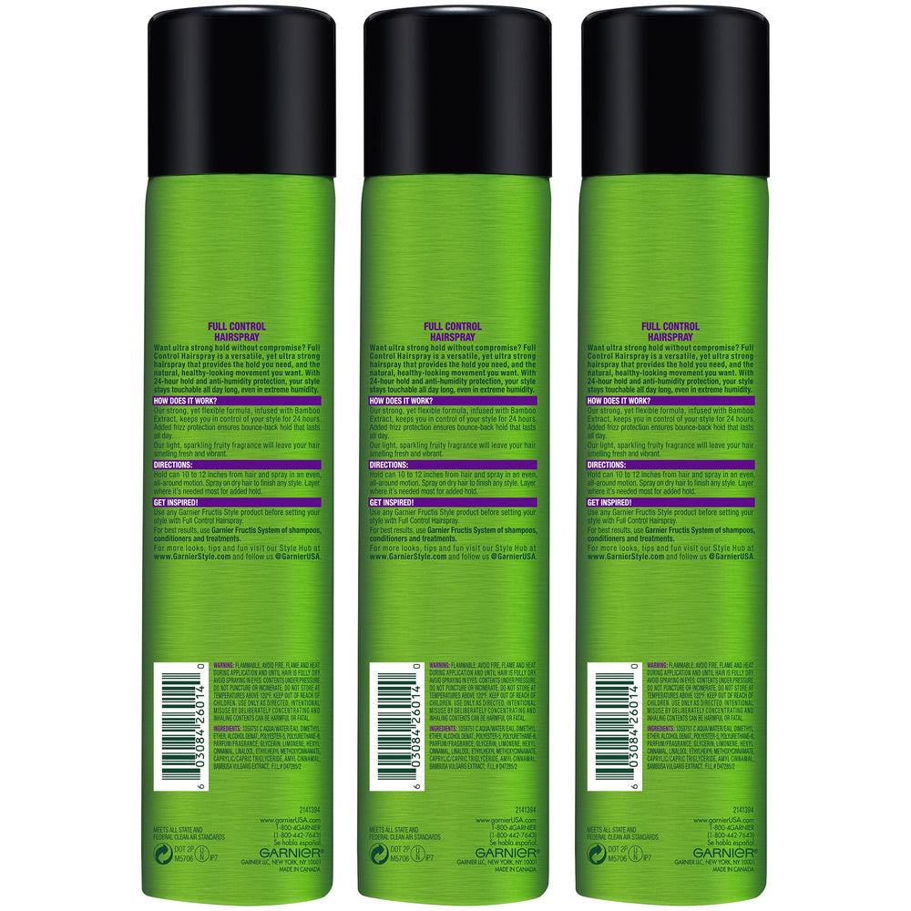 Atomizador de Garnier Fructis Style Full Control para una aplicación precisa y uniforme.