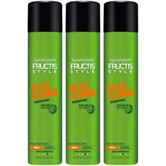 Garnier Fructis Sleek & Shine hairspray bottle with ultra strong hold