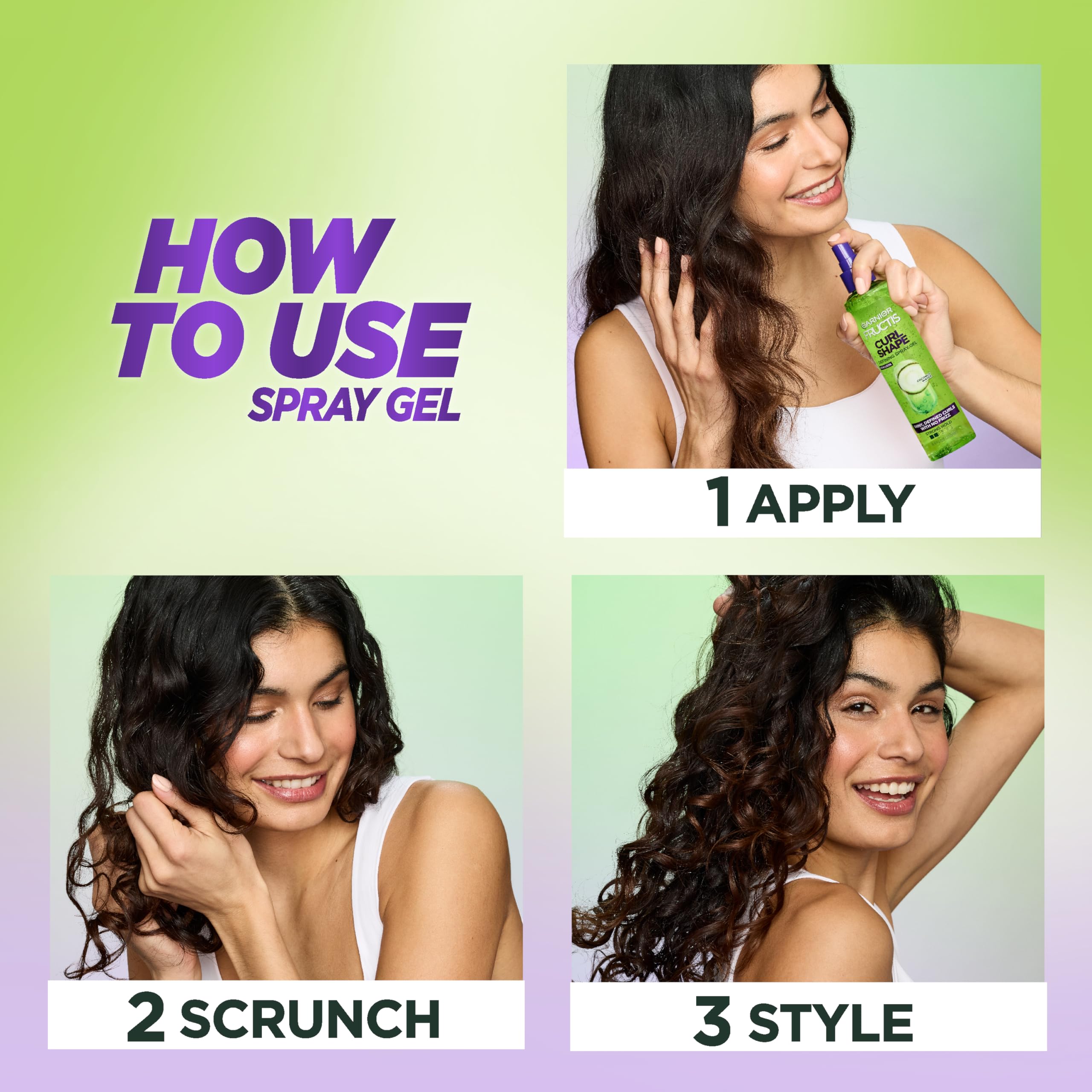 Garnier Fructis Style, resultados duraderos sin pesadez para rizos definidos.