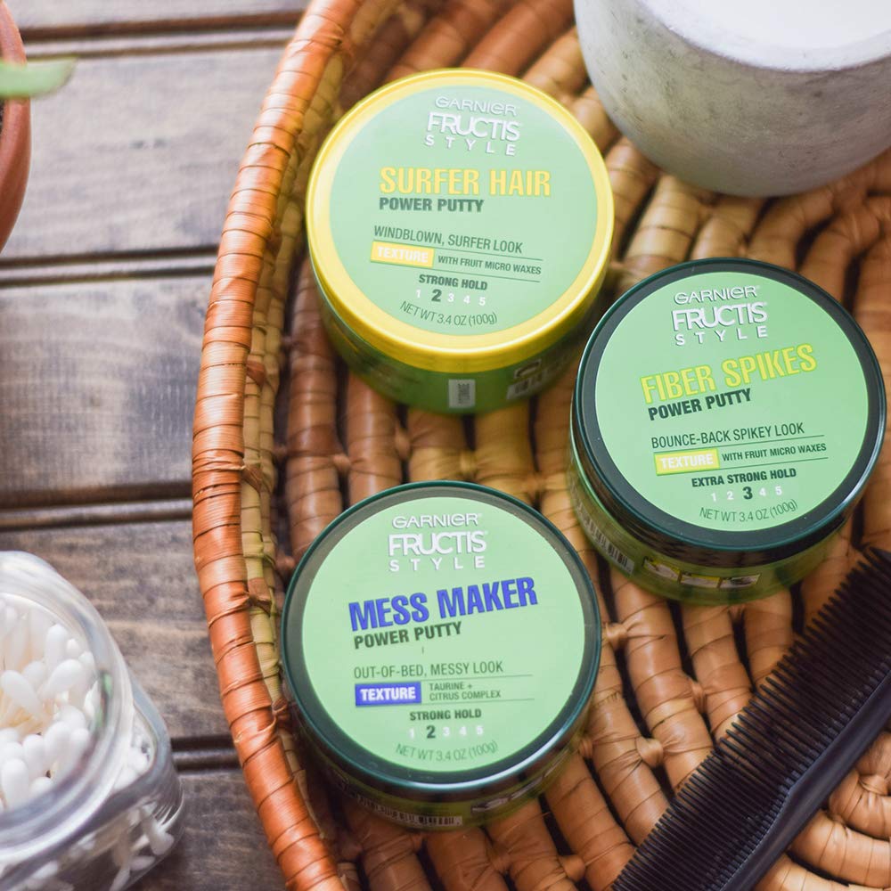 Garnier Fructis Surfer Hair Power Putty empaque varía