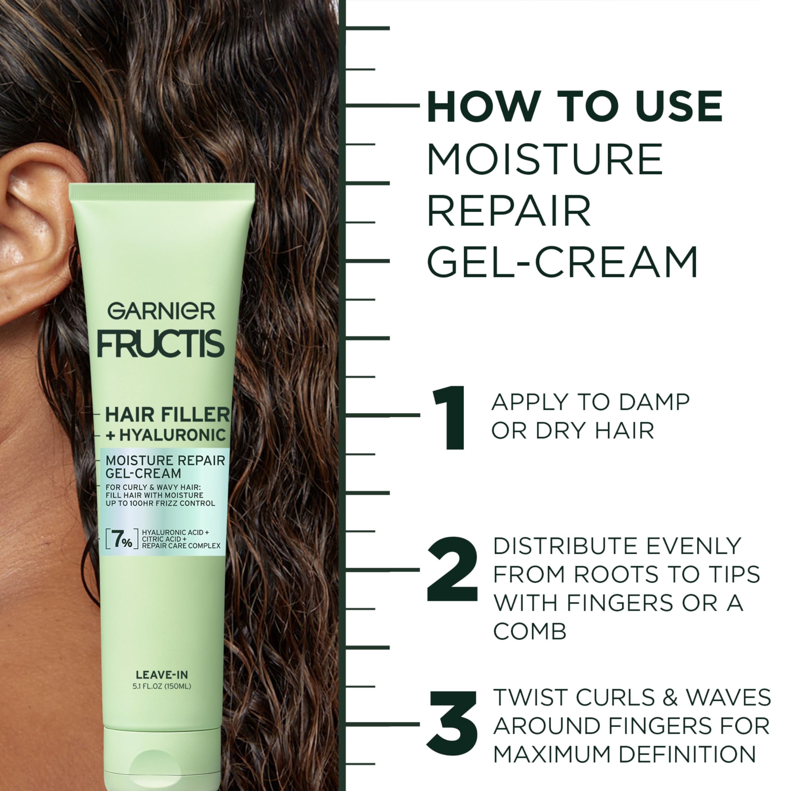 Garnier Fructis textura sedosa para rizos definidos sin peso