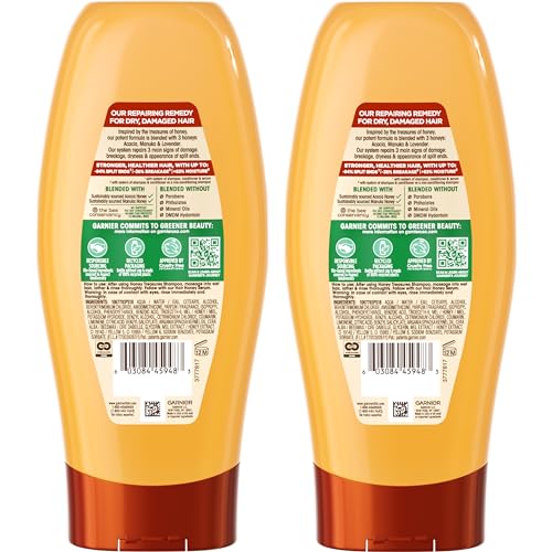 Acondicionador Garnier Honey Treasures en estante, opción nutritiva para uso diario.