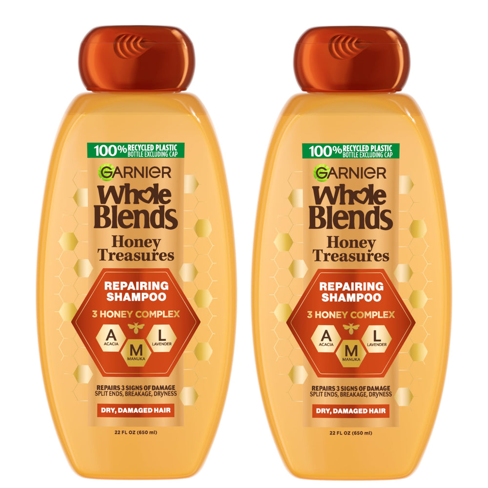 Garnier Honey Treasures Champú reparador en botella para cabello seco