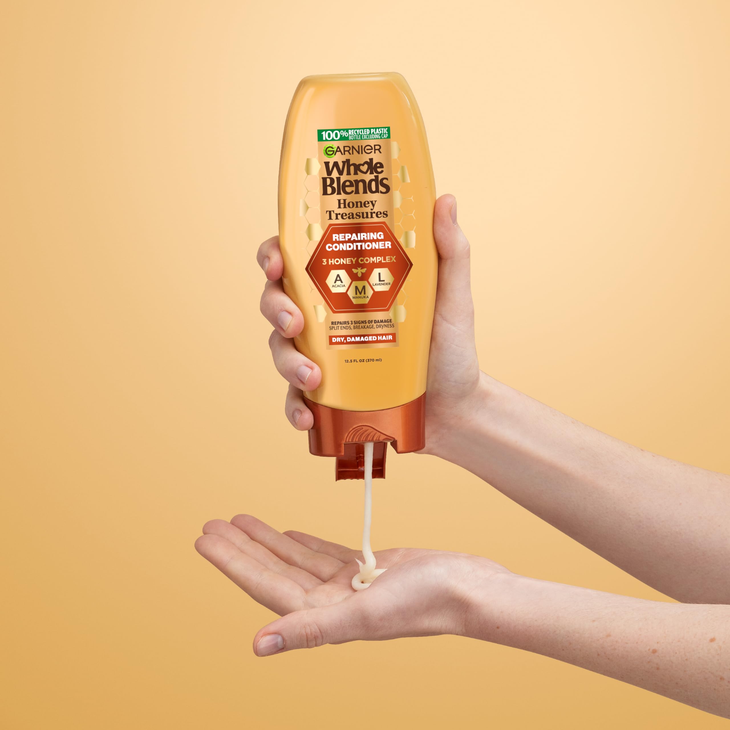 Garnier Honey Treasures packaging on display