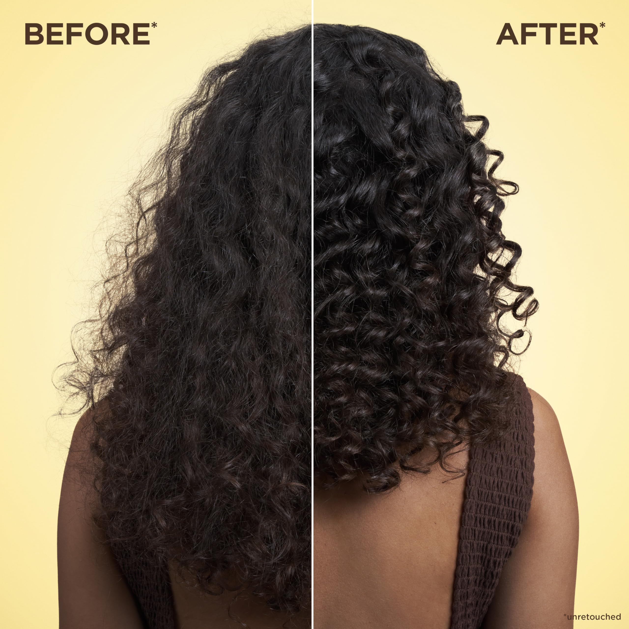 Garnier Honey Water conditioner being applied for smoothing and moisture.