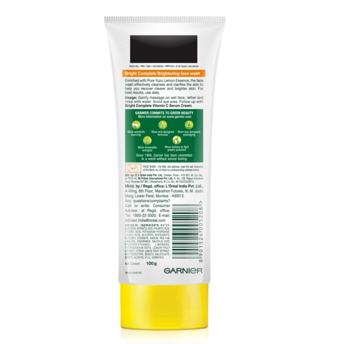 Garnier limpiador facial de uso rápido en la rutina matutina.