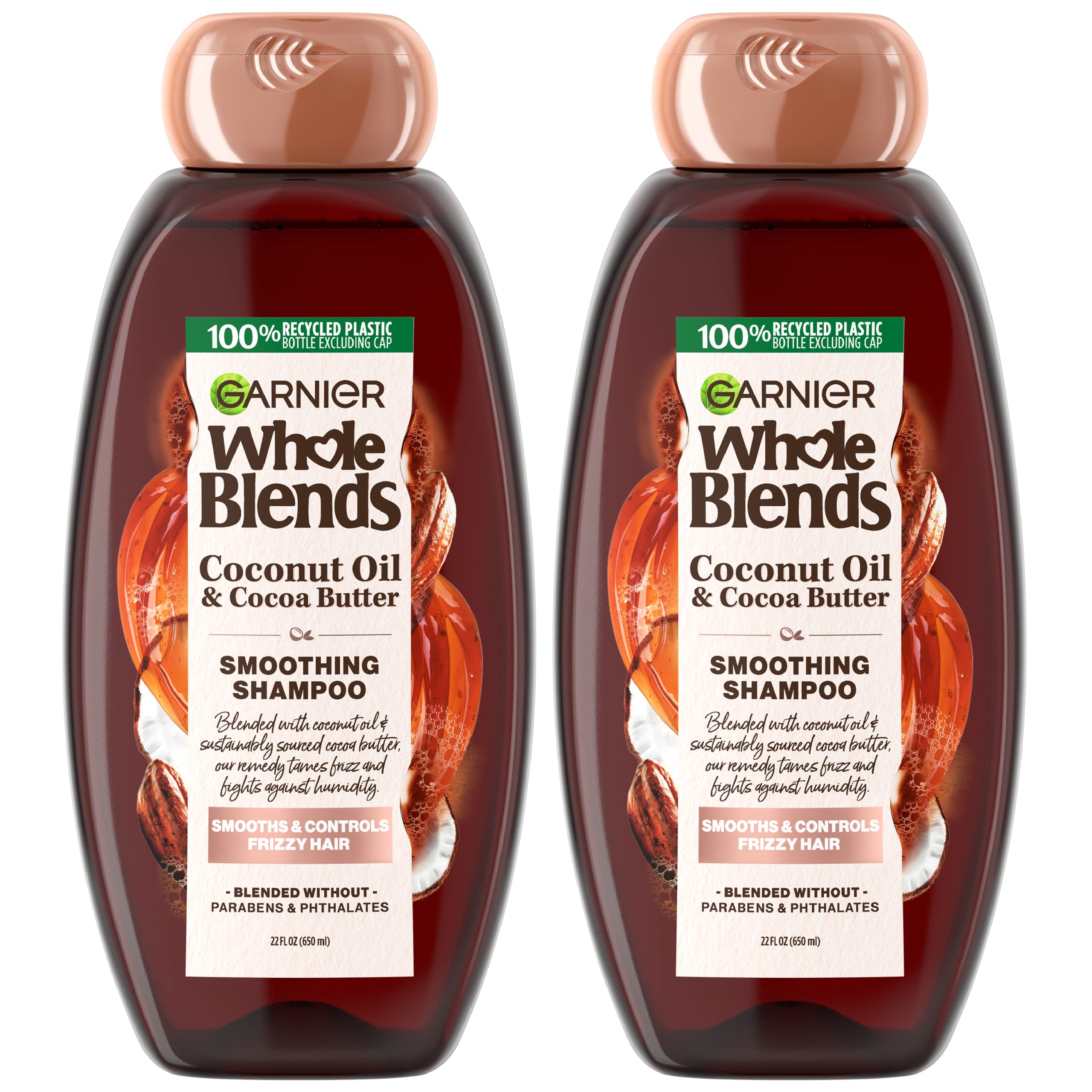 Garnier Mezclas Completas champú frente a la botella para cabello encrespado