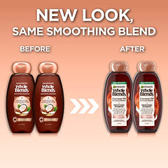 Garnier Mezclas Completas champú vertido en la mano para control del encrespado