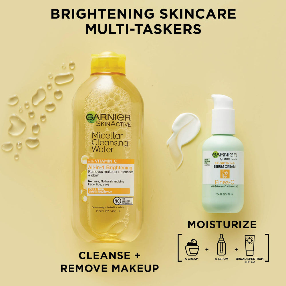 Garnier Micelar Vitamina C, sin alcohol y sin fragancia.