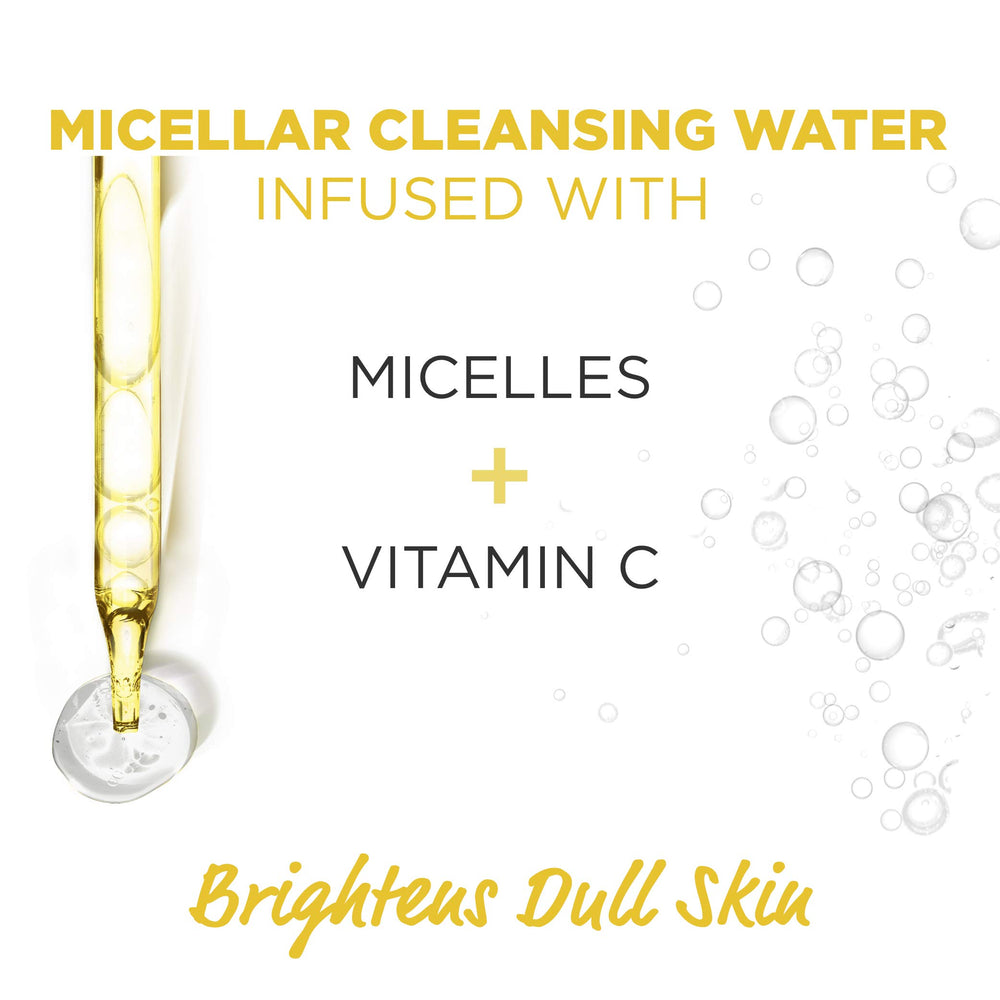 Garnier Micelar Vitamina C, textura suave, sensorial agradable en la piel.