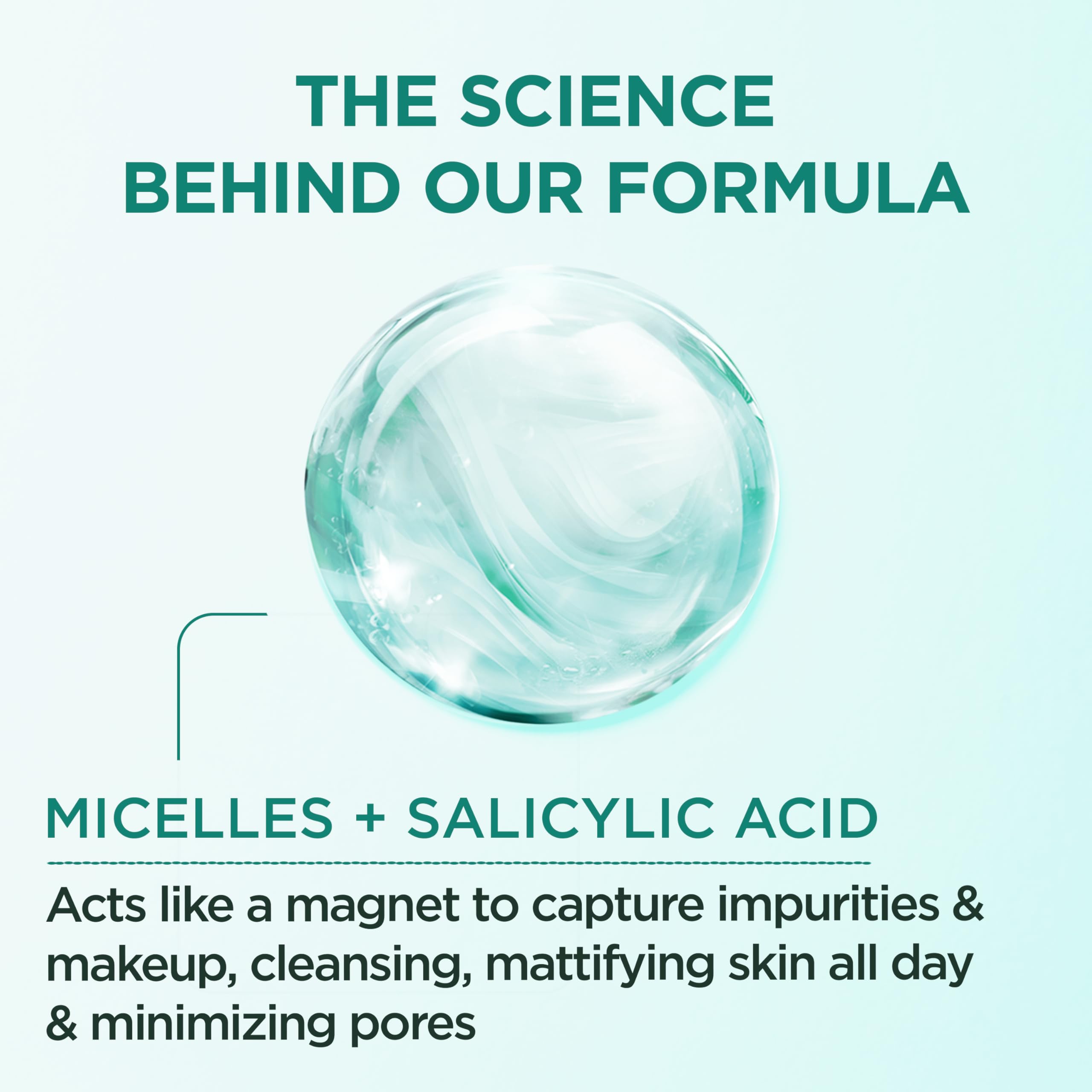 Garnier Agua Micelar con Ácido Salicílico: aplicación sin enjuague para desmaquillar