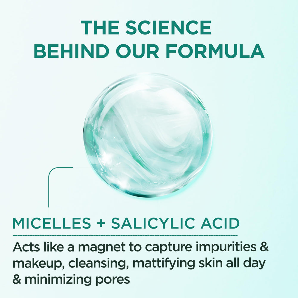 Garnier Agua Micelar con Ácido Salicílico: aplicación sin enjuague para desmaquillar