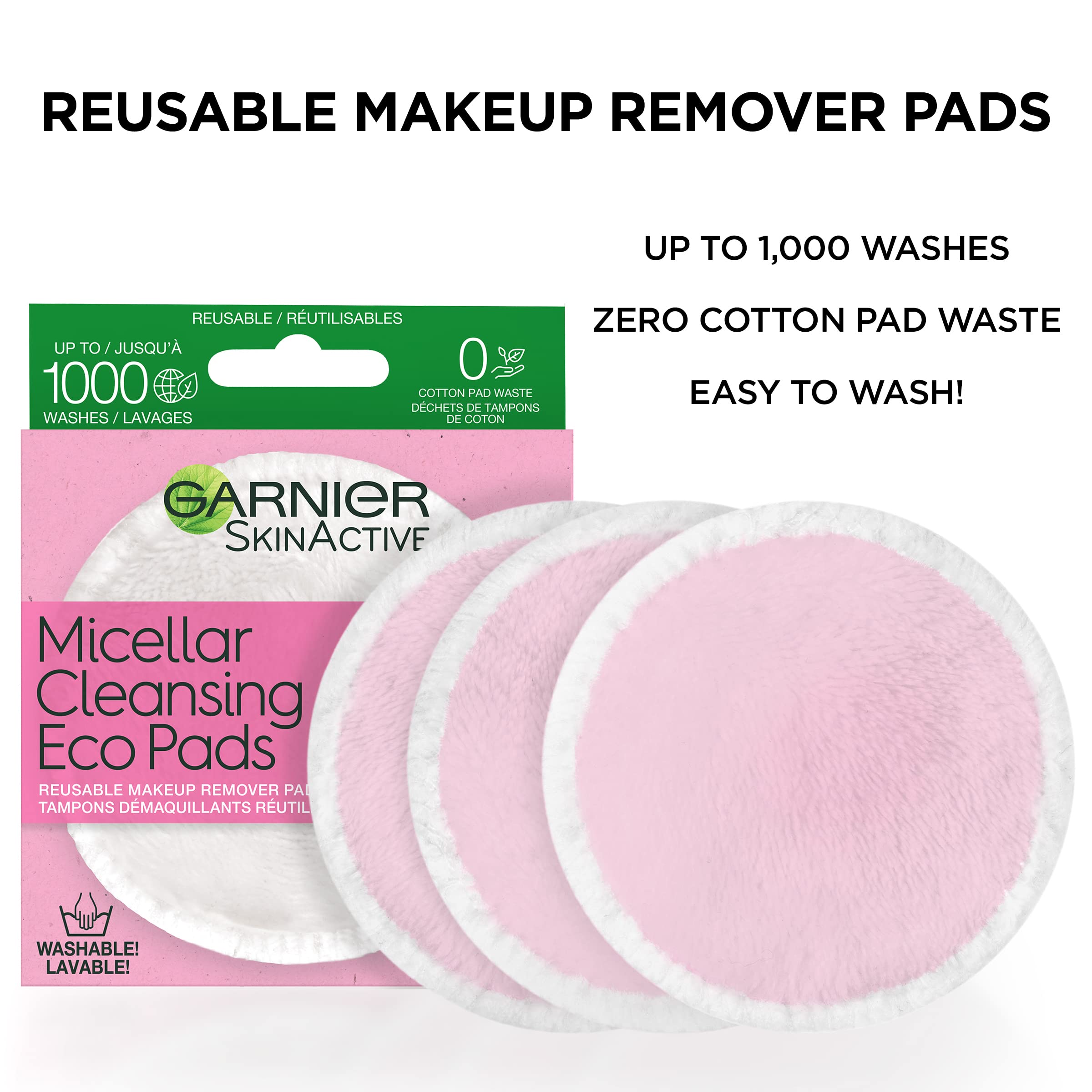 Garnier Micellar Cleansing Eco Pads zero cotton pad waste for sustainable routine