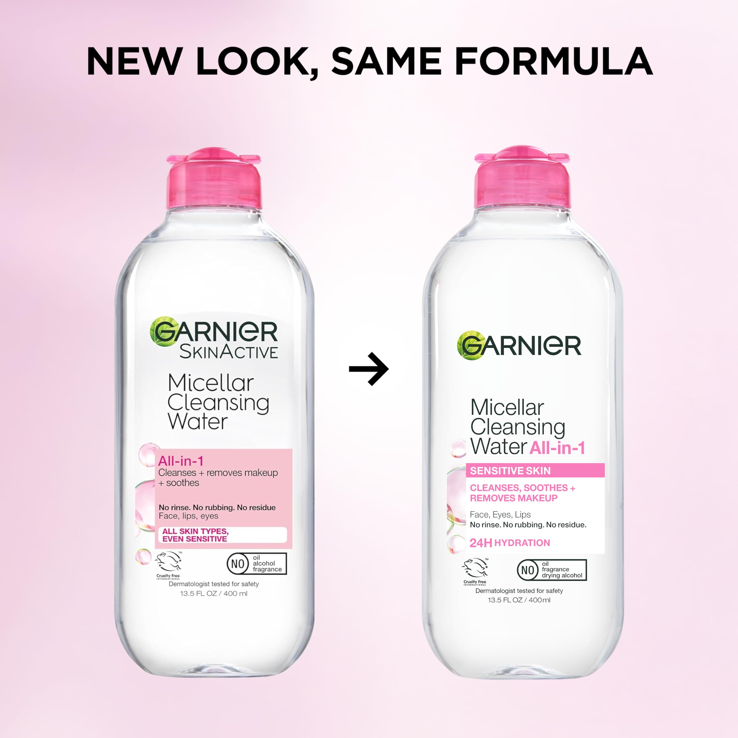 Garnier Micellar Water suitable for sensitive skin in everyday routine usage.