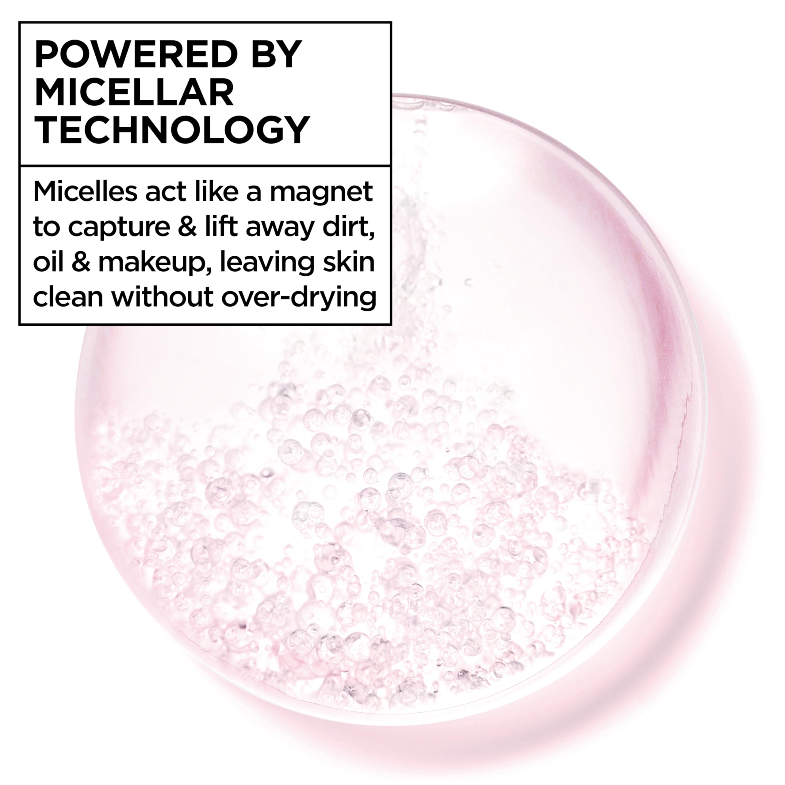 Garnier Micellar Water vegan and cruelty-free badge underscoring ethical formulation.