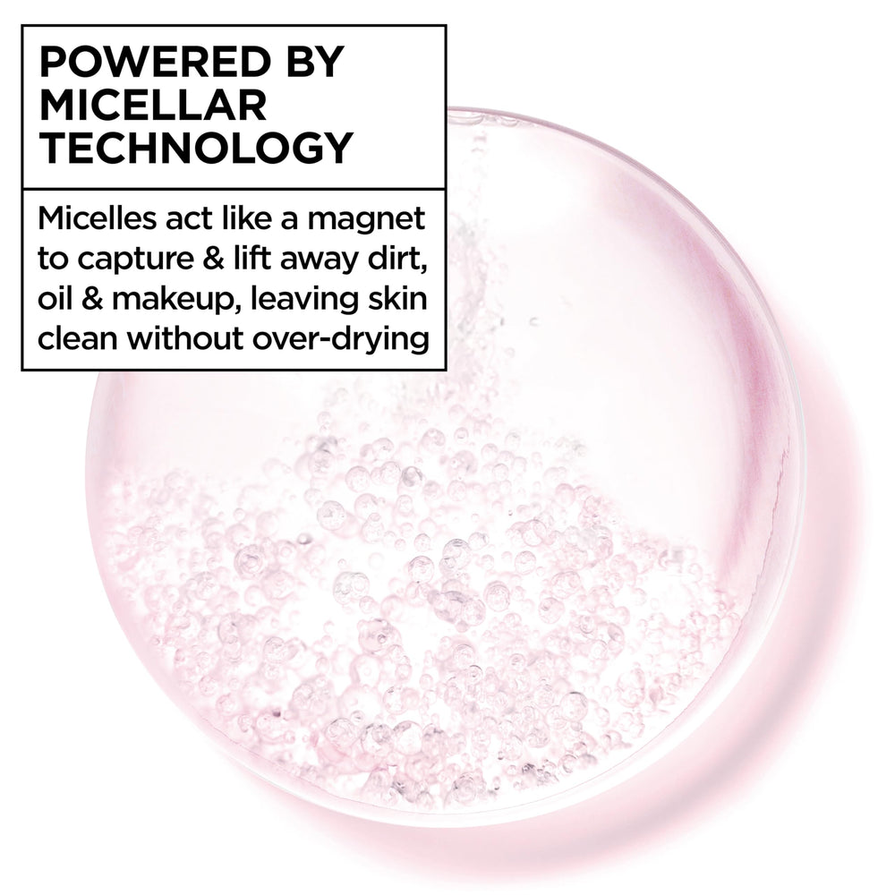 Garnier Micellar Water vegan and cruelty-free badge underscoring ethical formulation.