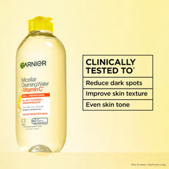 Garnier Micellar Water on cotton pad for makeup removal demonstration