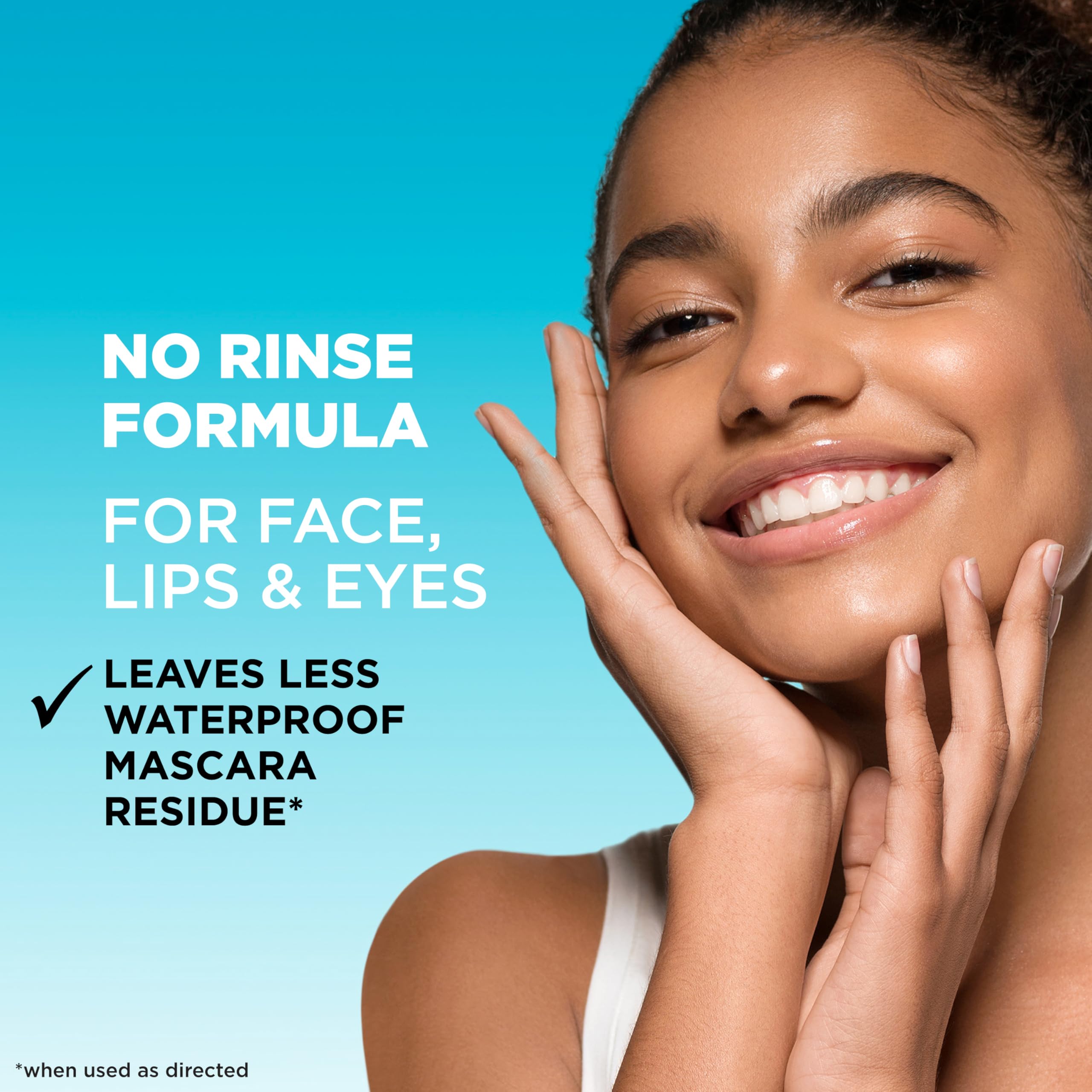 Garnier Micellar Water removing waterproof mascara without pulling skin.