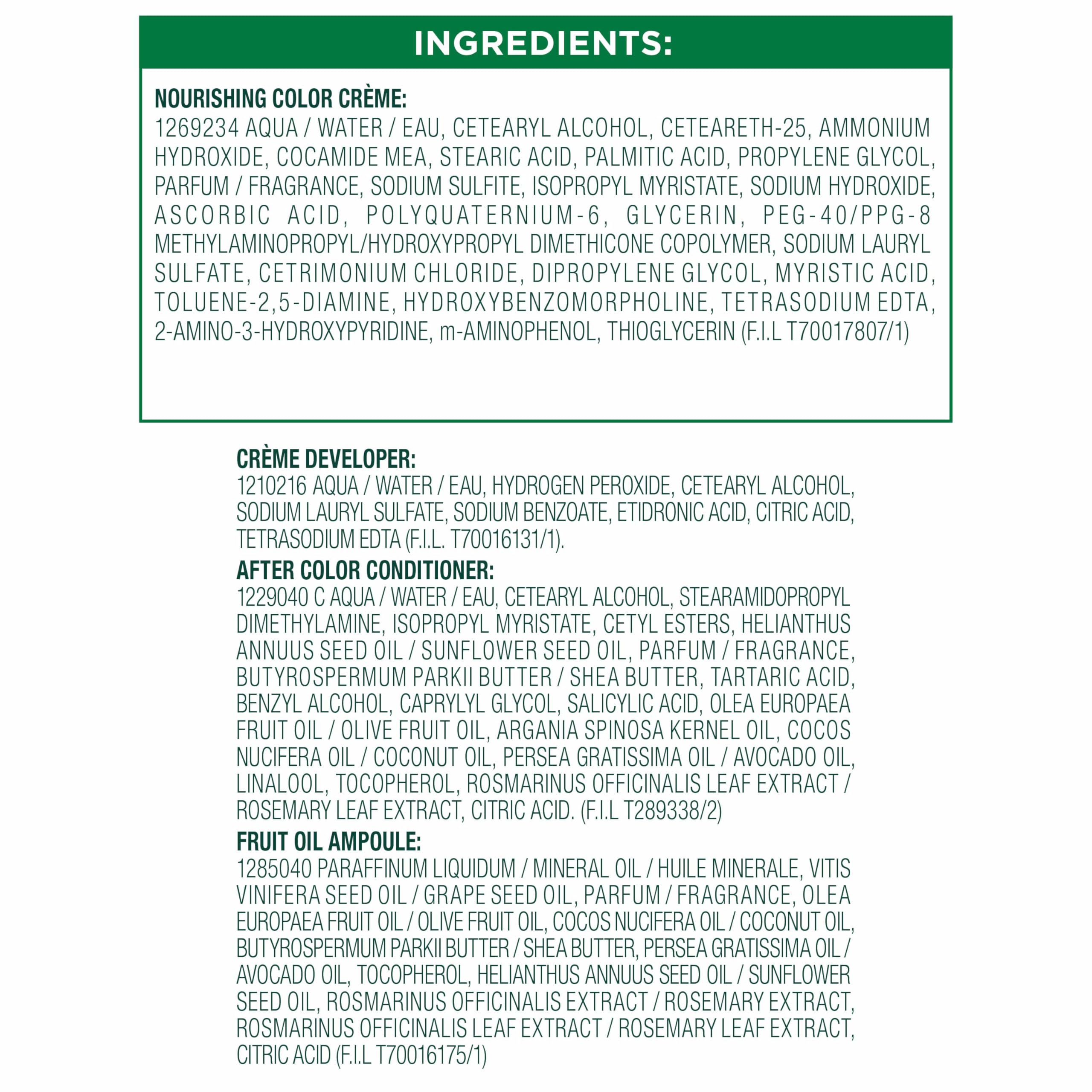 Garnier Nutrisse nourished hair with a 2x shinier, silkier finish after color.