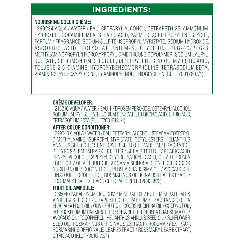 Garnier Nutrisse nourished hair with a 2x shinier, silkier finish after color.