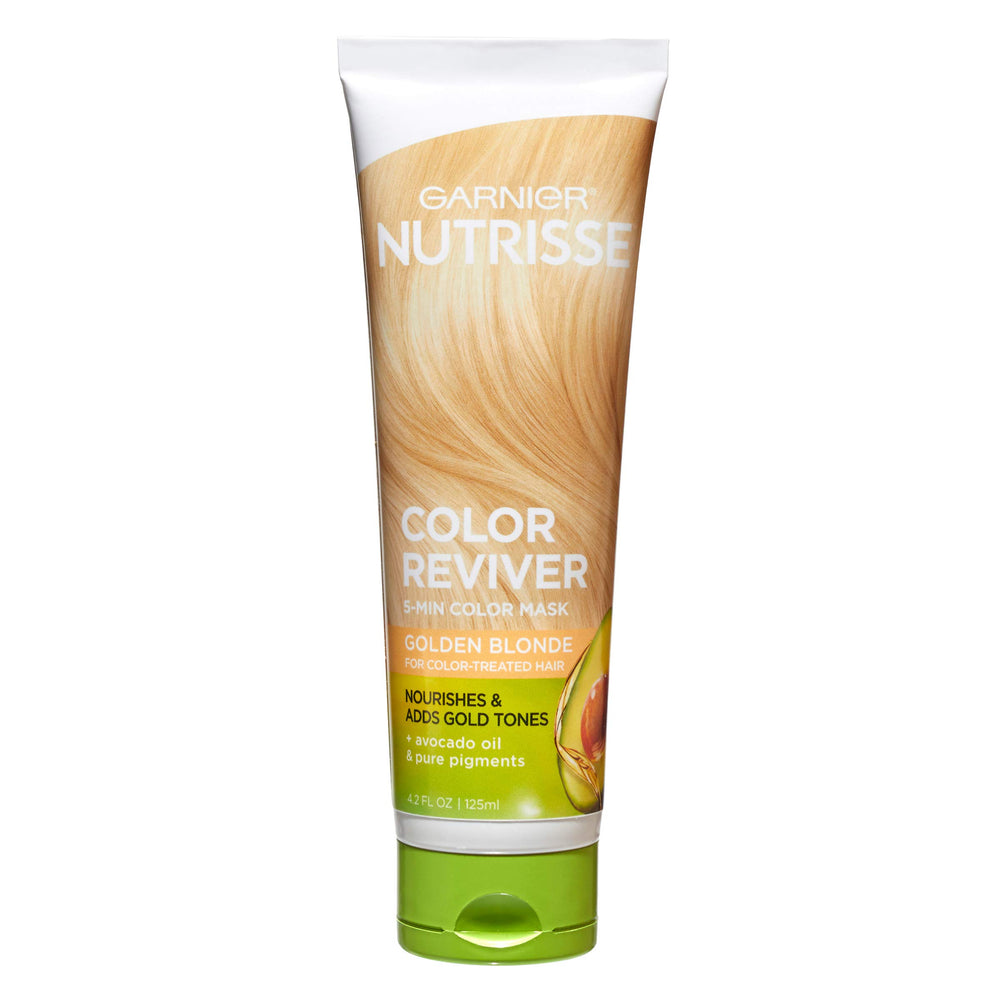 Garnier Nutrisse 5-Minute Nourishing Color Mask packaging showing quick color refresh.