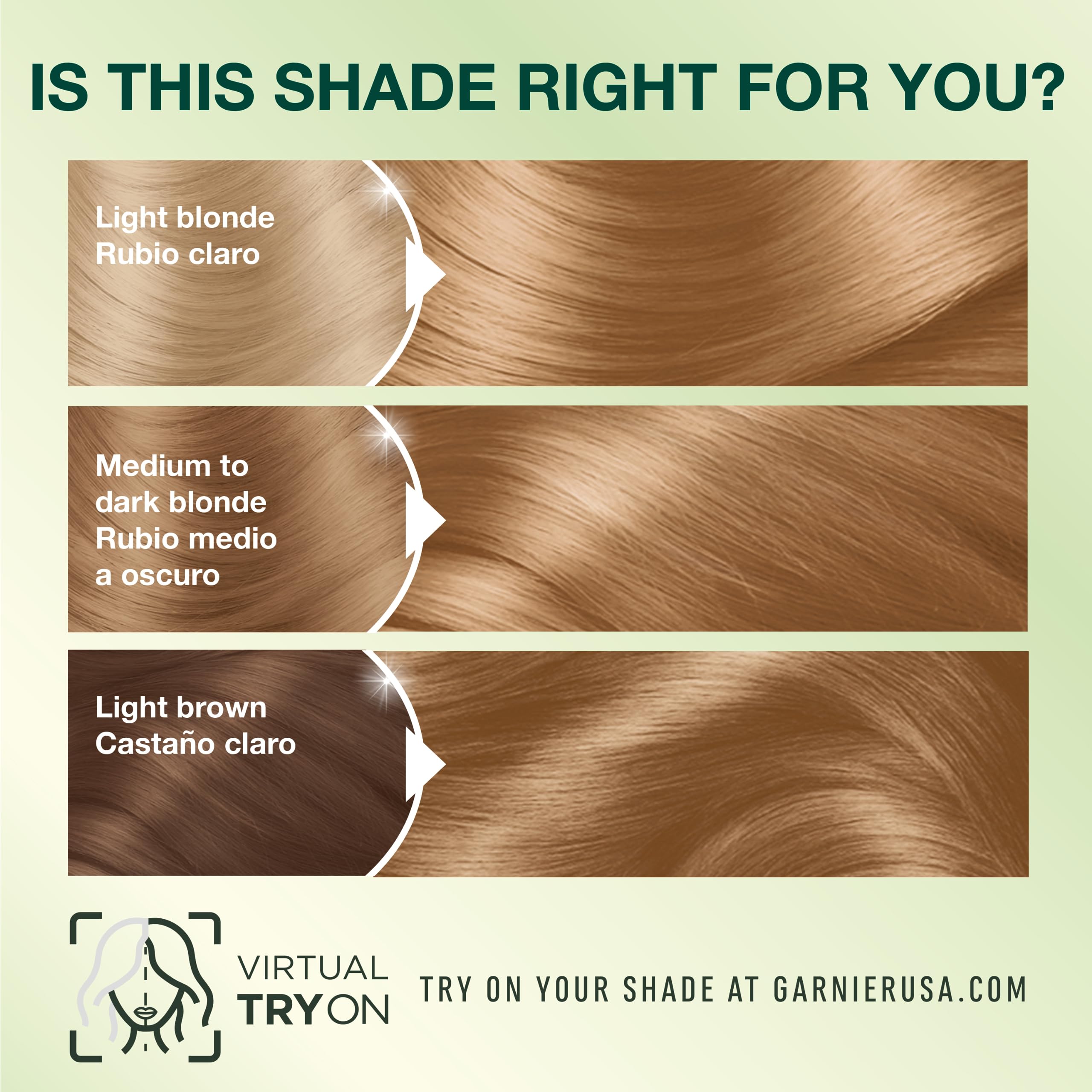 Garnier Nutrisse after-color conditioner adds lasting softness and shine.