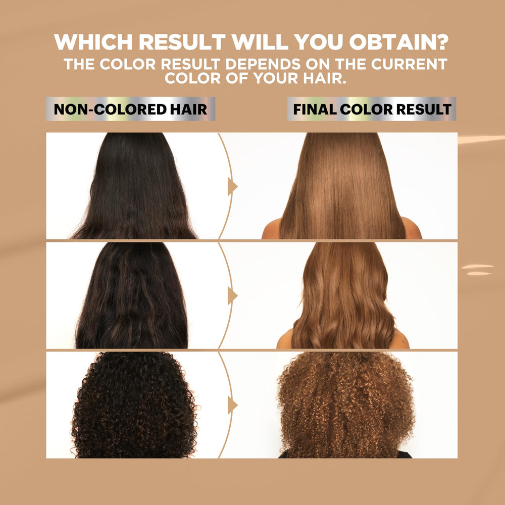 Garnier Nutrisse Deep Blue anti-brass conditioner swatch for neutralizing undertones.