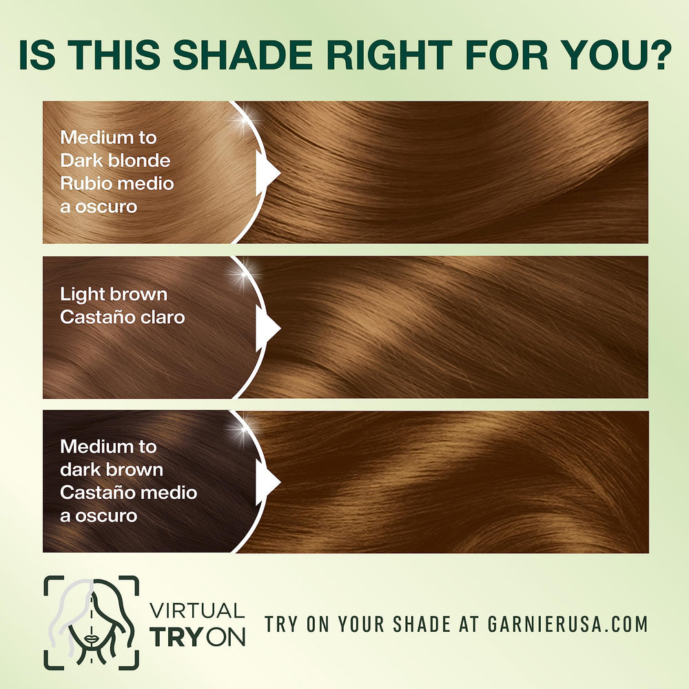 Garnier Nutrisse applying color to dry hair for even distribution.