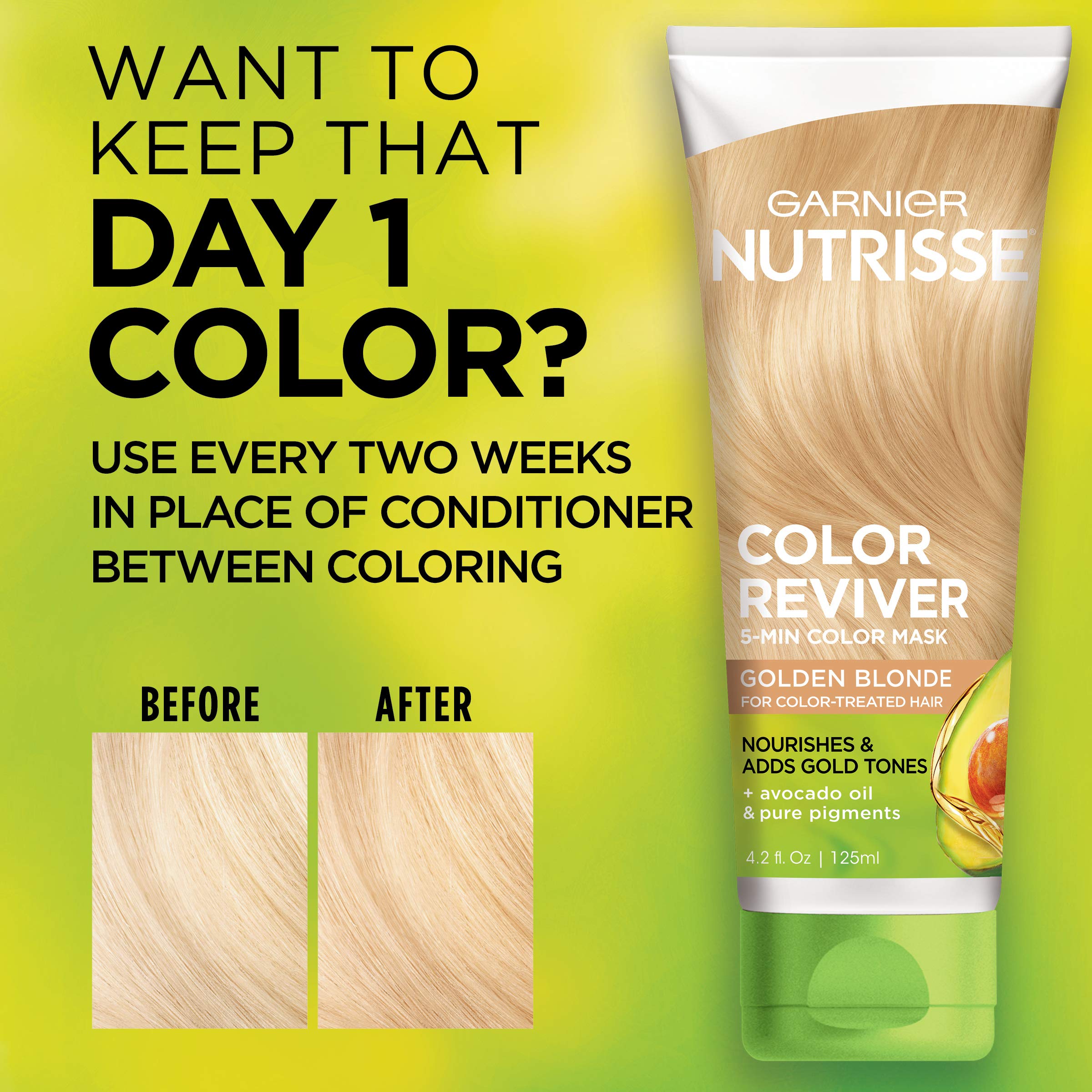 Garnier Nutrisse avocado oil ingredient highlighting nourishing shine.