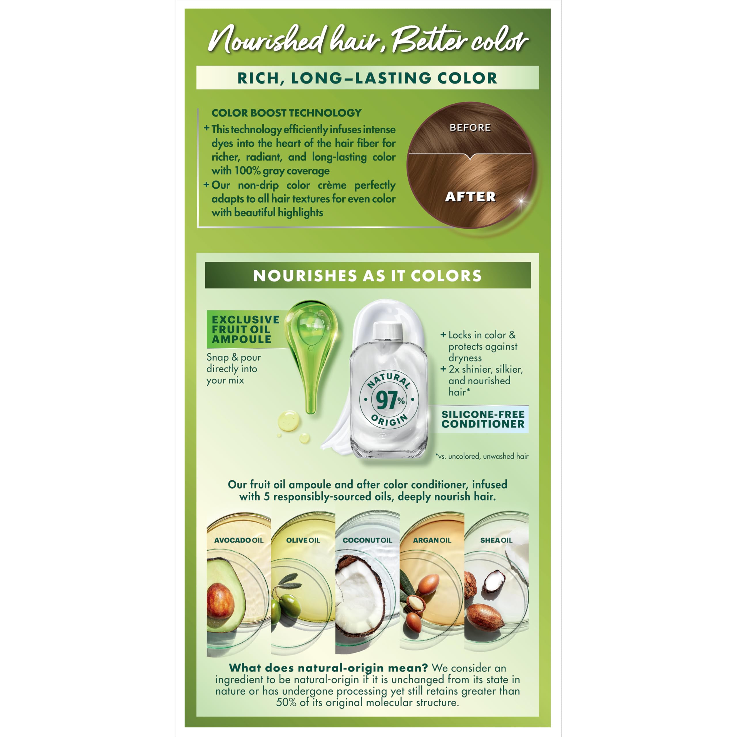 Garnier Nutrisse colorant and developer mixed in a bowl for easy use