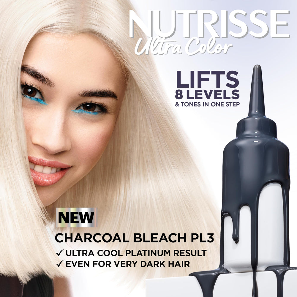 Garnier Nutrisse PL3 lightening creme applies evenly for cool platinum shades