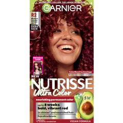 Garnier Nutrisse Ultra Color R2 bottle pour showing controlled application for even coverage