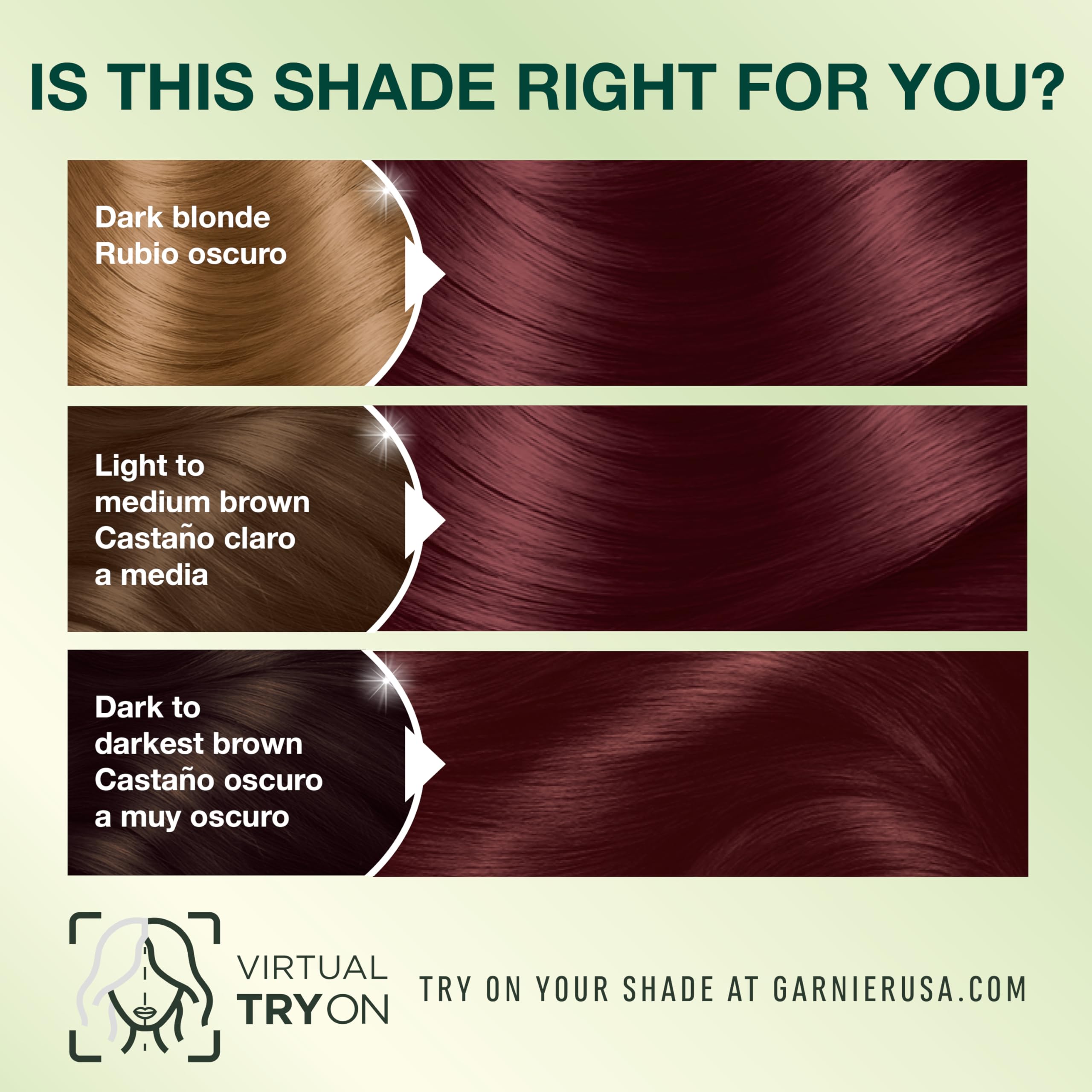 Garnier Nutrisse Ultra Creme application on dry hair for precise results