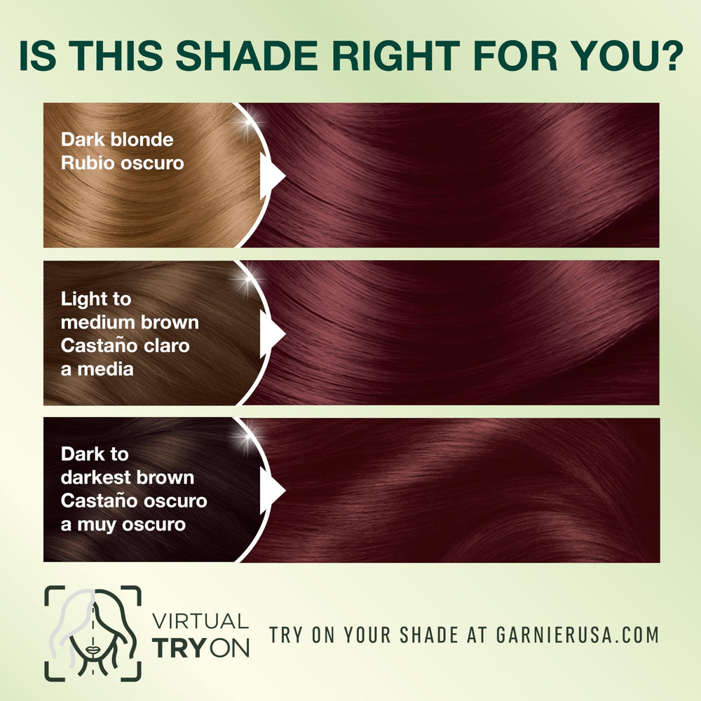Garnier Nutrisse Ultra Creme application on dry hair for precise results