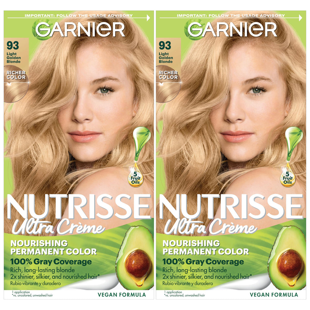 Garnier Nutrisse Ultra Creme bottle pour for even at-home color