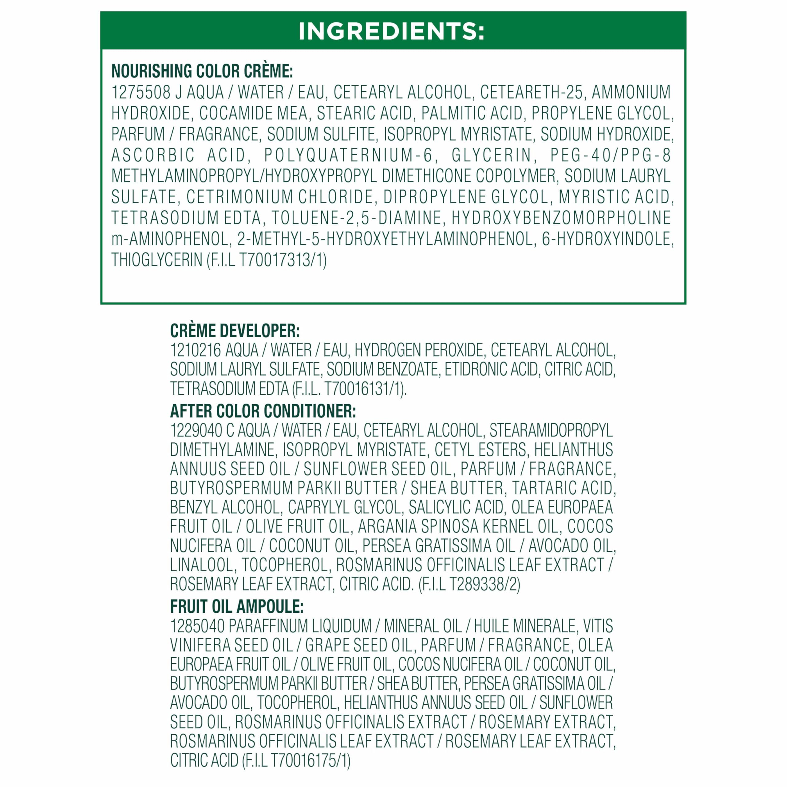 Garnier Nutrisse product box with instructions for simple home dyeing