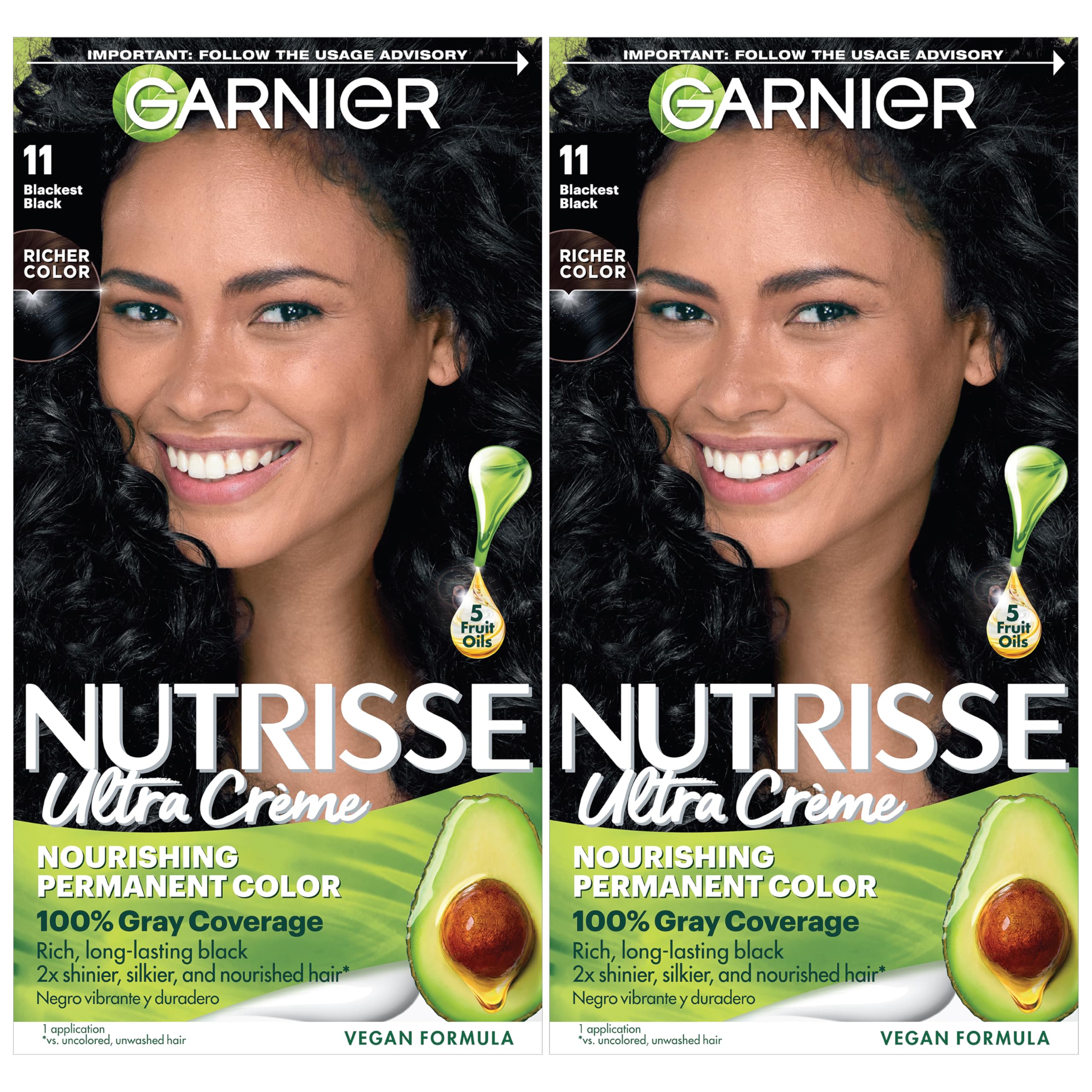 Garnier Nutrisse Ultra Creme color pour with nourishing oil mix for even color results.